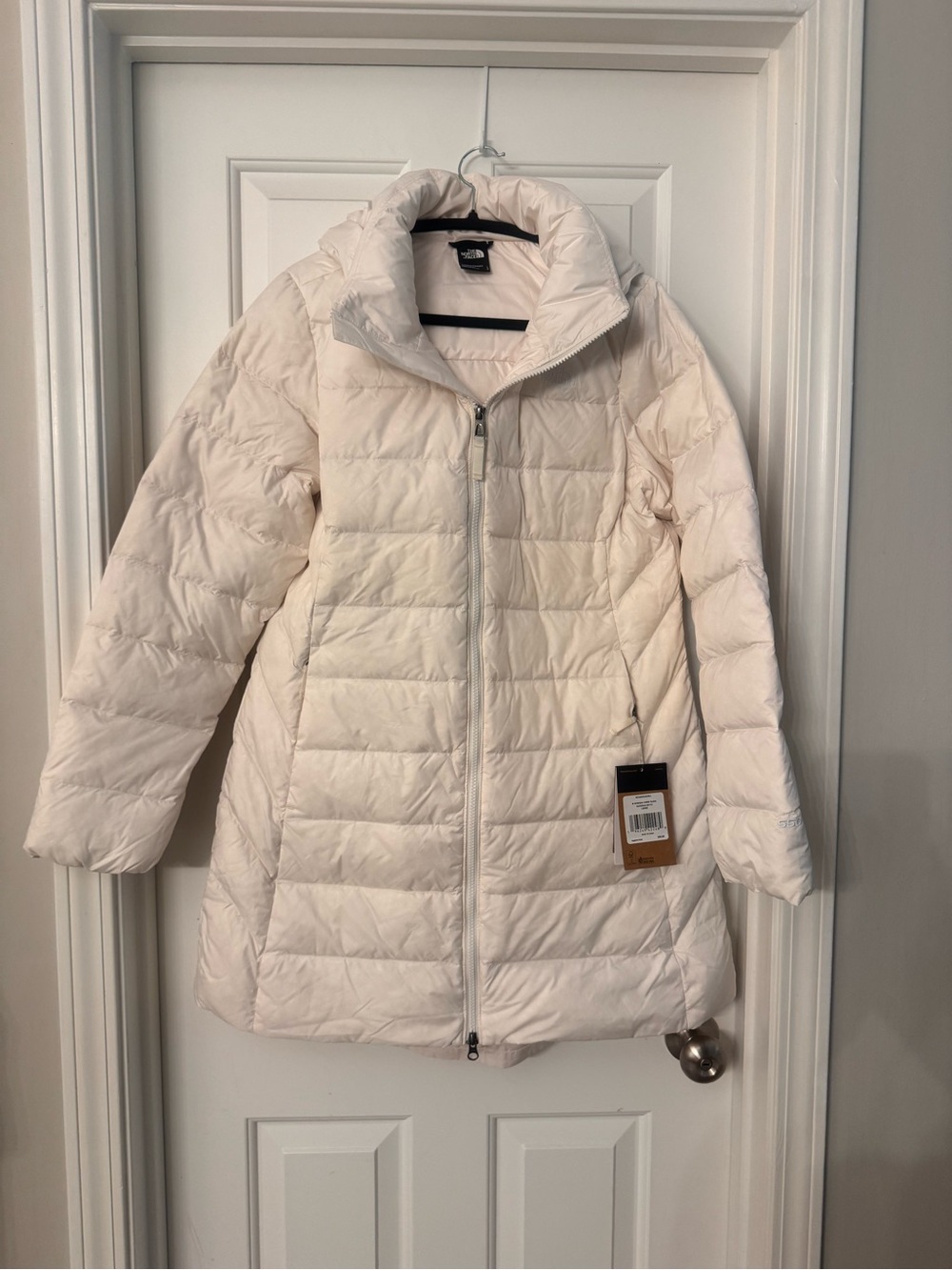 The North Face Women’s Long Cream Puffer Coat